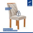 Ver imagem 7 de Mesa Kyra 120CMX90CM 4 Cadeiras Arthus Tampo Smart Plus Vidro Off White