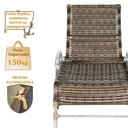 Ver imagem 4 de 2 Espreguiçadeiras Catar e 1 Mesa Garden Alumínio e Fibra Trama Original