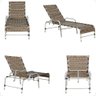 2 Espreguiçadeiras Catar e 1 Mesa Garden Alumínio e Fibra Trama Original - 5