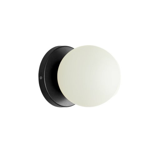 Arandela Luminária Lunar Globo 10 Cm Moderno Preto 005