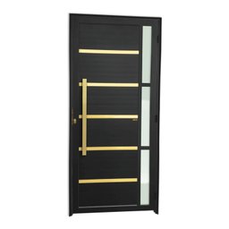 Porta de Aluminio Lambril 210x90cm com Puxador Super Miraggio - 3