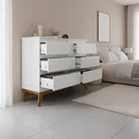 Ver imagem 6 de Cômoda para Quarto Londres com 6 Gavetas - Branco