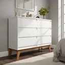 Ver imagem 7 de Cômoda para Quarto Londres com 6 Gavetas - Branco