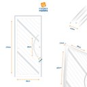 Ver imagem 7 de Porta de Aluminio Lambril 210x90cm com Puxador Super Oasis Brimak Abertura Esquerda