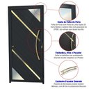 Ver imagem 3 de Porta de Aluminio Lambril 210x90cm com Puxador Super Oasis Brimak Abertura Esquerda