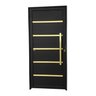 Porta de Aluminio Lambril 210x90cm com Puxador Super Premium Brimak - 2