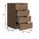 Ver imagem 3 de Conjunto Home Office Mesa Diretor 150 Cm e Gaveteiro Munique