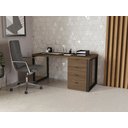 Ver imagem 1 de Conjunto Home Office Mesa Diretor 150 Cm e Gaveteiro Munique