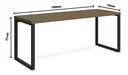 Ver imagem 4 de Mesa Diretor Kappesberg Frame e Gaveteiro F150+F204 Cor Marrom Munique