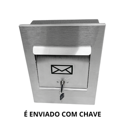 Caixa Primor Frontal Inox Grande com Fechadura Frontal Carta - 2