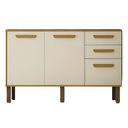 Ver imagem 2 de Balcão de Cozinha Athenas 110cm com 3 Portas 2 Gavetas Mobilihouse