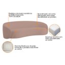Ver imagem 6 de Kit Sofá 3 Lugares 180cm e Poltrona Orgânica Luxo Recepção Amore Linho - Adj Decor