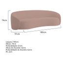 Ver imagem 3 de Kit Sofá 3 Lugares 180cm e Poltrona Orgânica Luxo Recepção Amore Linho - Adj Decor