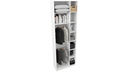 Ver imagem 2 de Armário Cabideiro Juliana M9 100% Mdf (closet Expositor) Vetorial Móveis Branco
