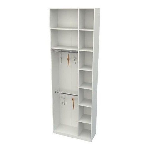 Armário Cabideiro Juliana M9 100% Mdf (closet Expositor) Vetorial Móveis Branco