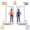 Ver mais imagens de Porta de Aluminio Lambril 210x80cm Frisada com Puxador Super Abertura Direita