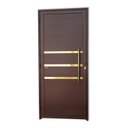 Ver imagem 3 de Porta de Aluminio Lambril 210x80cm Frisada com Puxador Super Abertura Direita