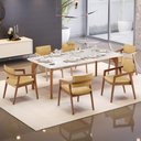 Ver imagem 2 de Kit 3 Cadeiras para Sala de Jantar Estar Living Giorgia L02 Couríssimo Casco Fendi - Lyam Decor