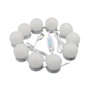Ver imagem 1 de Kit 10 Luminárias LED para Penteadeira Espelho Camarim Multimóveis MP3426 Branco