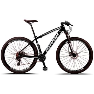Bicicleta Aro 29 Bike Alumínio 21 Marchas Shimano Suspensão Freio a Disco:cinza/15"