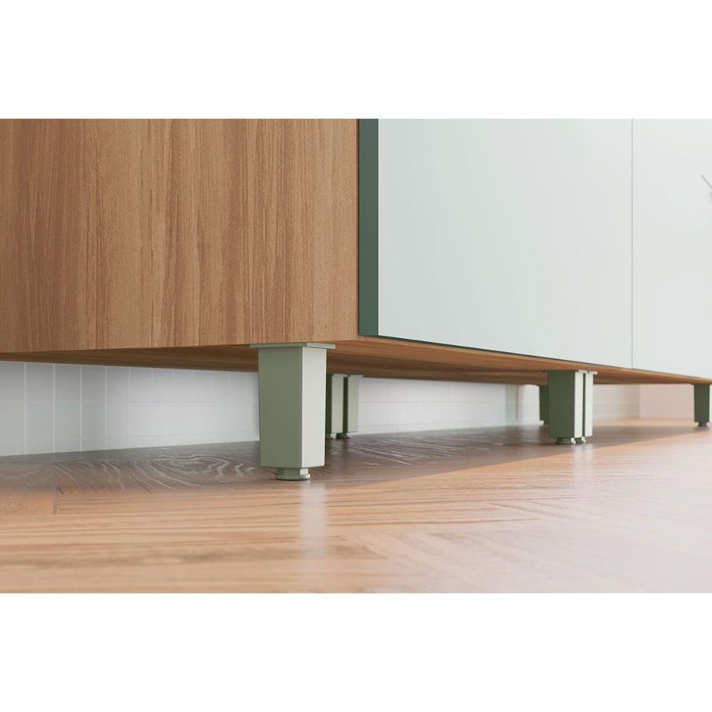 Cozinha Modulada Nesher Marquesa 5 Peças (3 Aéreos + 2 Balcões) Nature/verde-nesher - 11