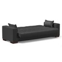Ver imagem 6 de Sofá Cama 02 Lugares Lisboa Corino - D’Rossi Cor Preto