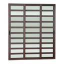 Ver imagem 1 de Porta Cor.c/Trav.3F.Móv.1/3 210x240 Elite c/Fecho Aut.V.Lis.Marrom Corten Brimak