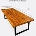 Ver imagem 4 de Bases Retangulares de Mesa Estilo Industrial 75x60cm Kit c/2un - Preto