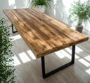 Ver imagem 2 de Bases Retangulares de Mesa Estilo Industrial 75x60cm Kit c/2un - Preto