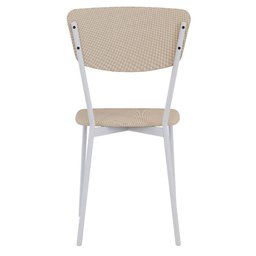 Kit 02 Cadeira para Sala de Jantar Village Branco C01 Linho Areia - Lyam Decor - 7