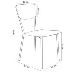 Kit 02 Cadeira para Sala de Jantar Village Branco C01 Linho Areia - Lyam Decor - 5