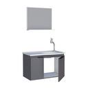 Ver imagem 5 de Kit de Banheiro com Espelho Baku Cinza