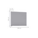 Ver imagem 3 de Kit de Banheiro com Espelho Baku Cinza