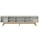 Ver imagem 5 de Rack para Sala de Estar Tv 75 Pol 218cm Aracaju C04 Off White Matte - Lyam Decor
