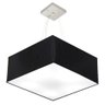 Lustre Pendente Quadrado Md-4040 21/50x50cm Preto Bivolt - 1