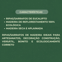 Ver imagem 6 de 20 Ripas Sarrafos Eucalipto 1x1x30cm Aplainado Artesanato