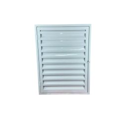 Porta Alçapão Ventilado Branco de Aço Lage Portinhola 80x60cm - 1