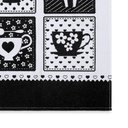 Ver imagem 2 de Pano de Copa Kazzavip Cooking Black 100% Algodão 50cm x 65cm 1 Peça Branco Estampado Buettner