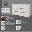 Ver mais imagens de Cômoda Infantil 6 Gavetas Sky