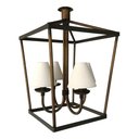 Ver imagem 1 de Pendente Artesanal Com Bocais de Vela e Cúpulas de Algodão Libertas Rosas Artesanato Lampião Com Cúp