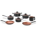 Ver imagem 1 de Conjunto de Panelas Antiaderente Pro-flon 7 Peças Topázio Cinza Range - Brinox