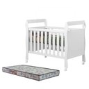 Ver imagem 1 de Berço Americano Soninho Branco Acetinado com Colchão Americano Sleep - Tigus