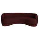 Ver imagem 5 de Sofá Curvo 3 Lugares Sala de Estar Recepção Noruega 200cm Suede - Amarena Móveis Doce Sonho Móveis S