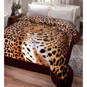 Cobertor Jolitex Casal Kyor Plus Soft 1,80x2,20m Leopardo