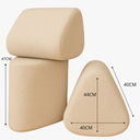 Ver imagem 5 de Kit 3 Puff Trevi Triangulo  Moderno Decorativo Para Sala Quarto Tecido Boucle