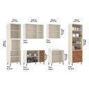 Ver imagem 2 de Cozinha Modulada Completa com 6 Peças e Vidro Reflecta Sofia Luciane Móveis