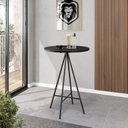 Ver imagem 2 de Mesa Bistrô Tampo Redondo 65cm Milão Preto