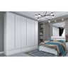 Guarda Roupa Casal Stillus C/ 6 Portas e 9 Gavetas Branco/neve  Tcil Móveis - 1