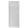 Porta de Aluminio Palheta Branca Ventilada Linha 25 - 210x100 Esquerda - 1