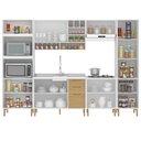 Ver imagem 3 de Cozinha Modulada Completa sem Tampo 6 Peças 12 Portas 3 Gavetas
